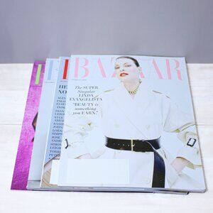 Lot of 4 HARPER'S BAZAAR Feb, March, April, May 2025 Issue Magazine Rihanna Zoe